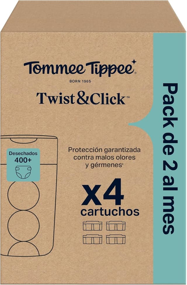 Detalle 2 de Tommee Tippee Cartuchos Twist & Click 4x10,5 m