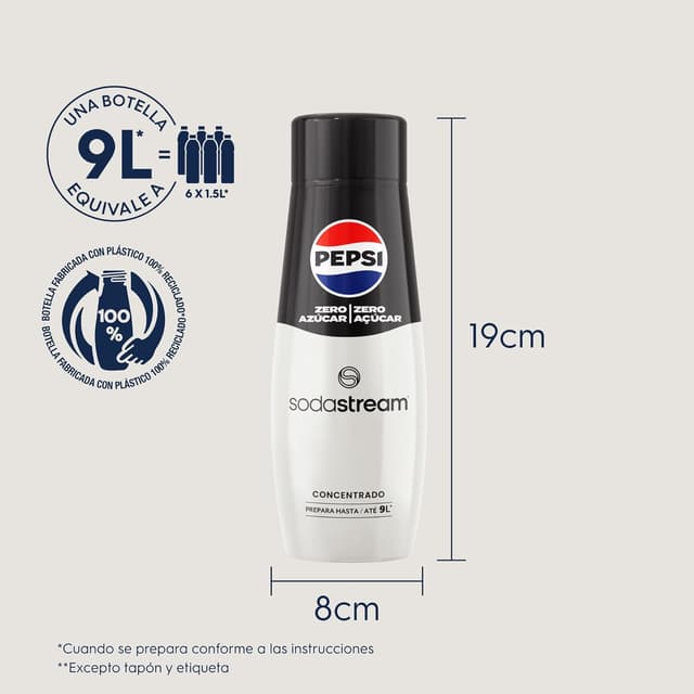 Thumbnail 3 de SodaStream - Concentrado Pepsi Zero, Sin Azúcar, 440 ml 🥤