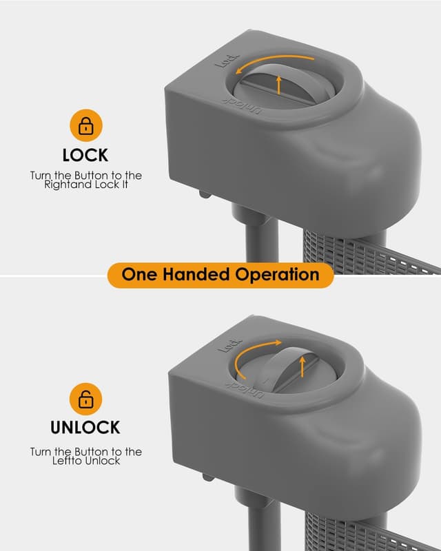 Thumbnail 6 de derimkcoa Retractable Stair Gate 86cm tall