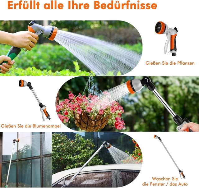 Detalle 2 de RESTMO Garten Gießstab 42 cm mit Sprühkopf