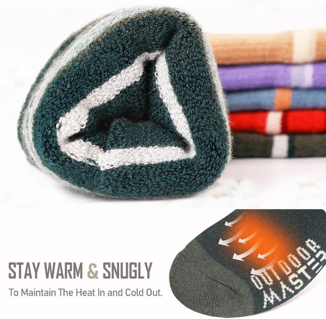 Thumbnail 3 de OutdoorMaster 2 paires chaussettes ski laine mérinos