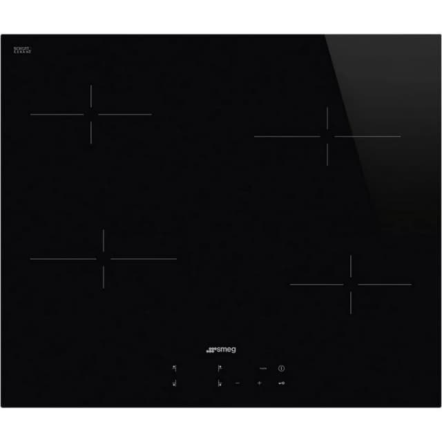 Detalle de Smeg SE264TD1 placa de inducción de 4 zonas, 60 cm, negra