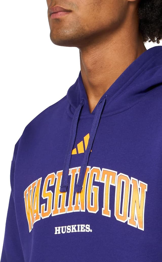 Detalle de adidas men’s NCAA 25/26 Team Graphic Hoodie (University of Washington)