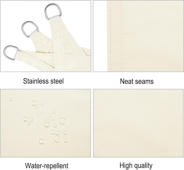 Thumbnail 5 de WOLTU Toldo Vela Triangular Impermeable 3.6m para Exterior