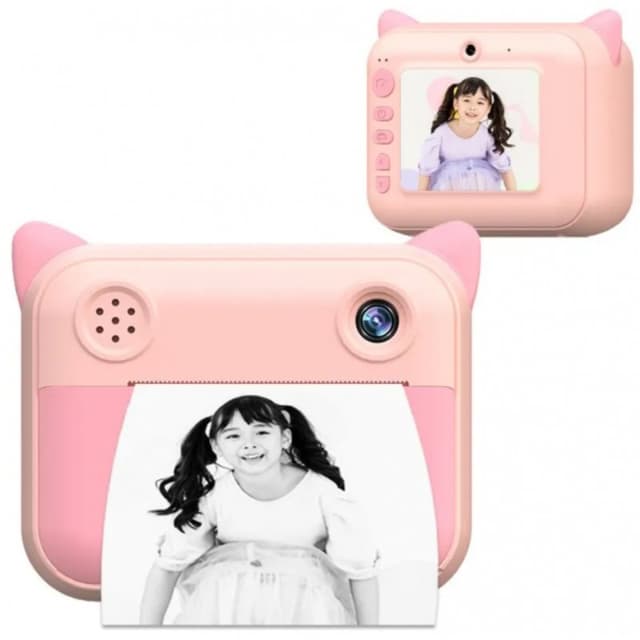 Detalle 2 de Klack Cámara Infantil Digital Rosa con Impresión Instantánea 📸