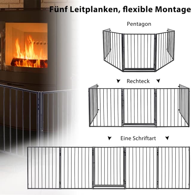 Thumbnail 5 de QEENTOE Kaminschutzgitter 305 cm 🚪