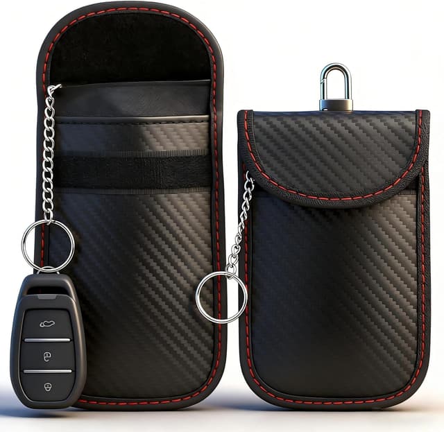 Detalle de Diyife Faraday Pouch 2-pack RFID key blocker 🔑