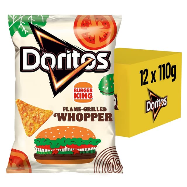 Thumbnail 1 de Doritos Burger King Tortilla Chips 12×100g 🍿