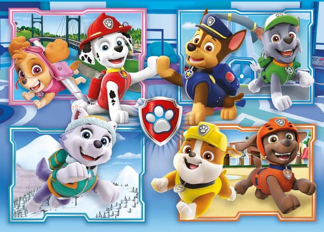 Detalle de Clementoni 21617 Supercolor Paw Patrol: Kinderpuzzle-Set mit 2×60 Teilen ab 4 Jahren