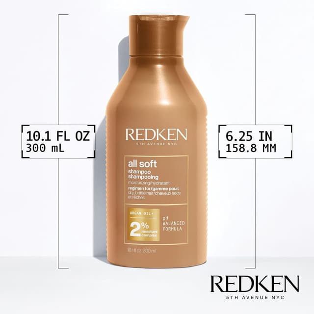 Thumbnail 5 de Redken All Soft Champú Hidratante con Aceite de Argán 300 ml