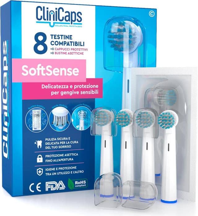 Thumbnail 6 de CliniCaps SoftSense 4 testine morbide per gengive sensibili