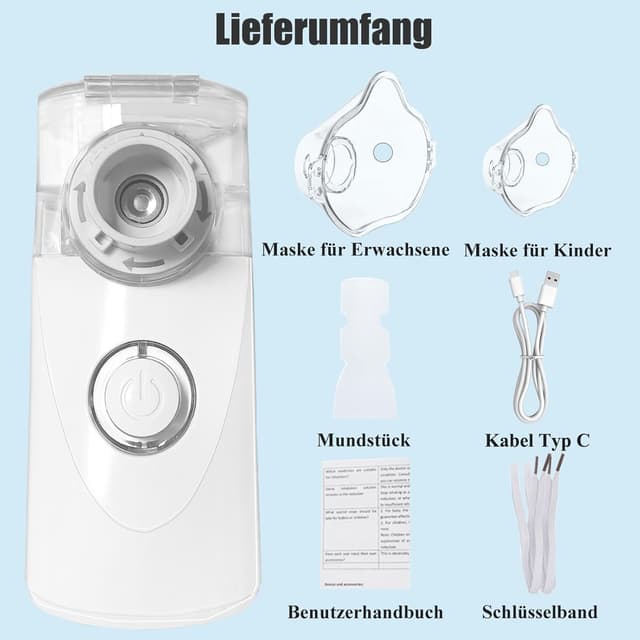 Detalle 2 de Wholede Nebulizador Portátil Azul