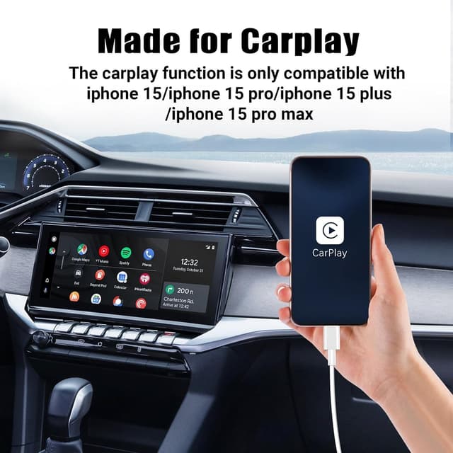 Detalle 2 de Qalirvis 2Pack 3ft Carplay cable