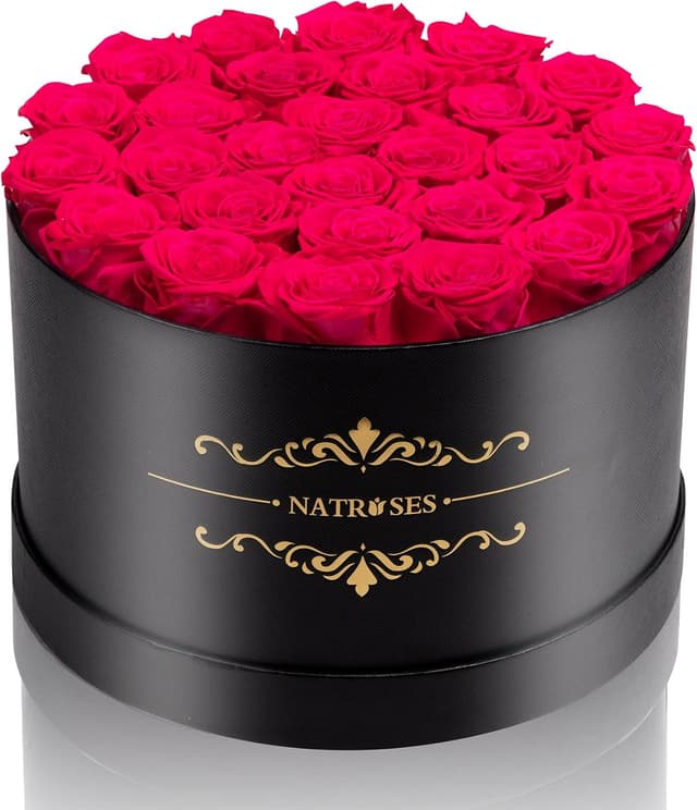 Thumbnail 6 de NATROSES Gifts for Her 27-Piece Forever Preserved Roses in a Box (Buttermilk)