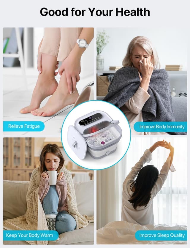 Thumbnail 5 de ALLJOY Fußbad Massagegerät Klappbar 24 Stufen