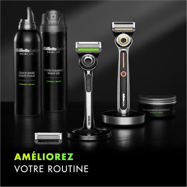 Thumbnail 3 de Lot de 12 recharges Gillette Labs, 5 lames, rasage doux