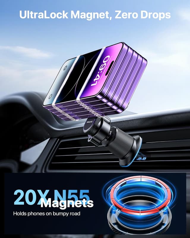Thumbnail 4 de Miracase MagSafe Car Mount 20-strong magnets