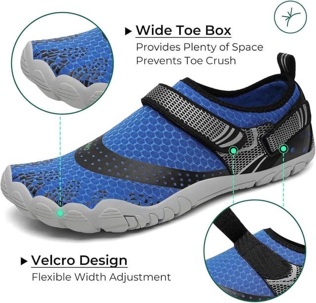 Detalle 2 de Saguaro Chaussures aquatiques antidérapantes avec séchage rapide et 7/9 trous de drainage (GR.35-48)