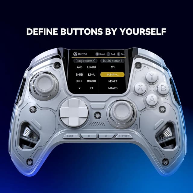 Detalle de FIEHDUW ManbaOne NO DRIFT interactive screen gaming controller (Hall Effect) for PC, Switch & mobile