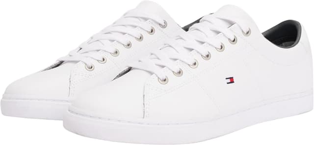 Detalle 2 de Tommy Hilfiger Herren Cupsole Sneaker Essential Leather Schuhe – Leder-Sneaker mit Marken-Details