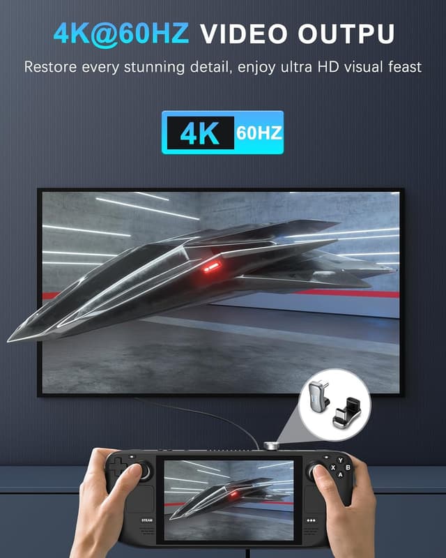 Detalle de Moko 2er-Set 180° USB‑C Adapter (USB‑C Stecker auf USB‑C Buchse, U-Form) für Schnellladung, Daten & Video