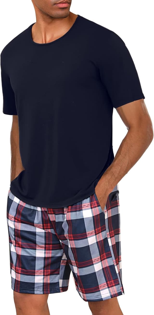 Detalle de Uniexcosm Herren-Schlafanzug aus Baumwolle