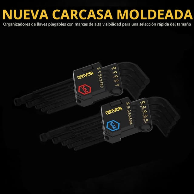 Detalle 2 de LEXIVON LX-132 juego de 26 llaves Allen