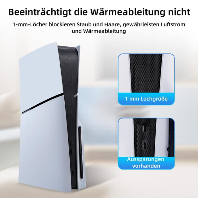 Detalle 1 de Mcbazel PS5 Slim Staubschutznetz Set 8-teilig