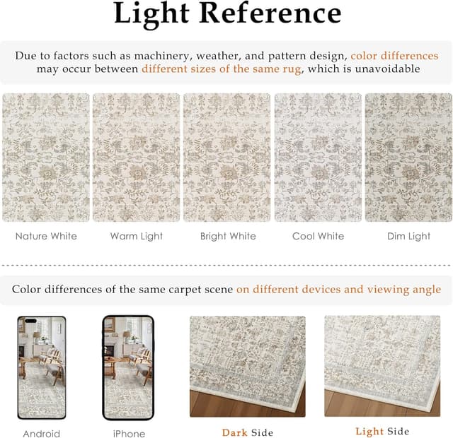 Detalle 2 de HUGEAR Vintage Taupe Teppich 240x300 cm