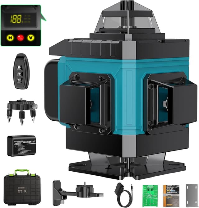 Detalle de Nivel láser 4D 360° 16 líneas con trípode