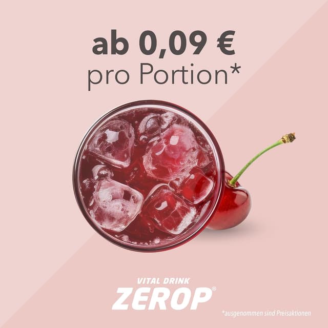 Thumbnail 3 de Best Body Nutrition Vital Drink ZEROP Kirsche Sirup 1.000 ml đ„€