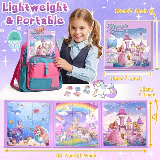 Thumbnail 5 de Dikence Magnetic Puzzles Travel Set for Toddlers 🧩