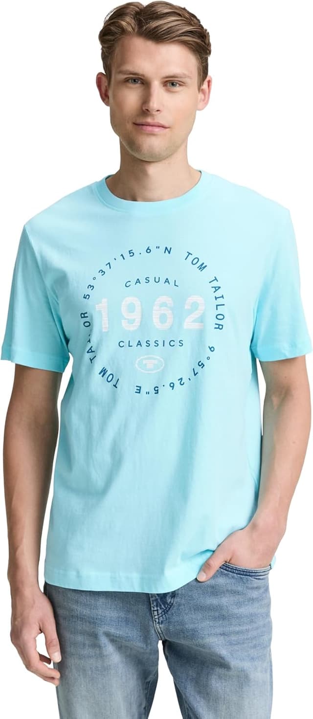 Detalle de TOM TAILOR 1046793 T-Shirt da uomo a maniche corte