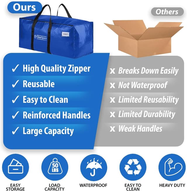 Detalle 2 de ClearSpace Heavy Duty Moving Boxes 6 pack