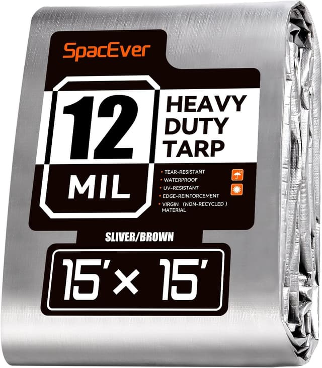 Detalle de Spacever Tarp 15x15 FT heavy duty tarp