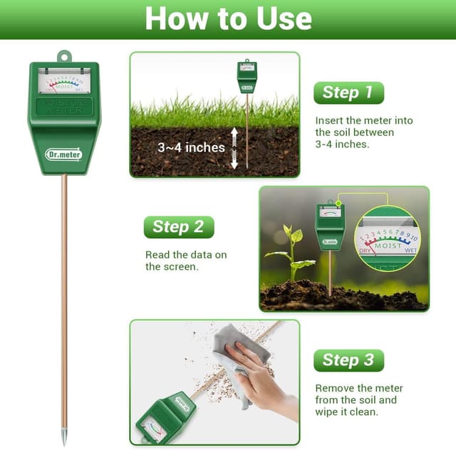 Thumbnail 3 de Dr.meter 27CM Hygromètre pour plantes 27 cm