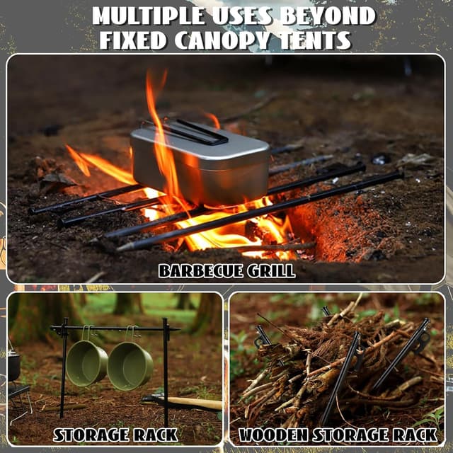 Thumbnail 2 de goldmiky Piquets de Tente Robustes 25 cm