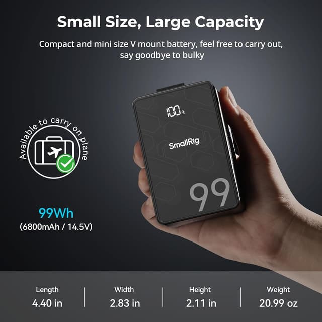 Thumbnail 4 de SMALLRIG VB99 SE batteria 99 Wh