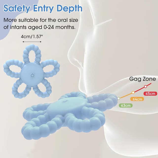 Thumbnail 4 de Vibrating Chew Toys for Autistic Children 3-mode sensory toy