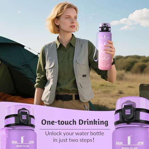 Thumbnail 3 de HoneyHolly Botella Agua 1 L para gimnasio y exterior 🚰