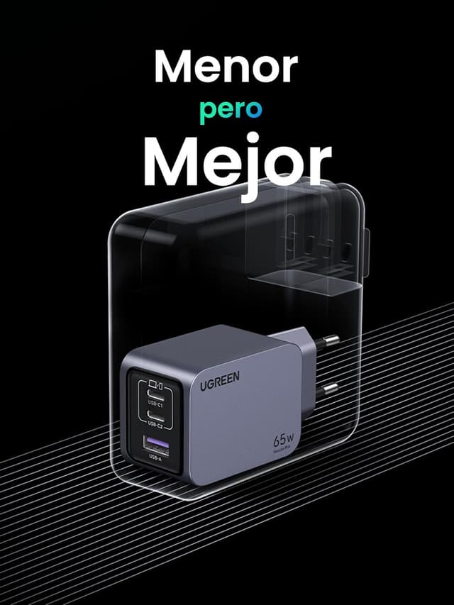 Thumbnail 6 de UGREEN Nexode Pro 65W cargador GaN 3 puertos