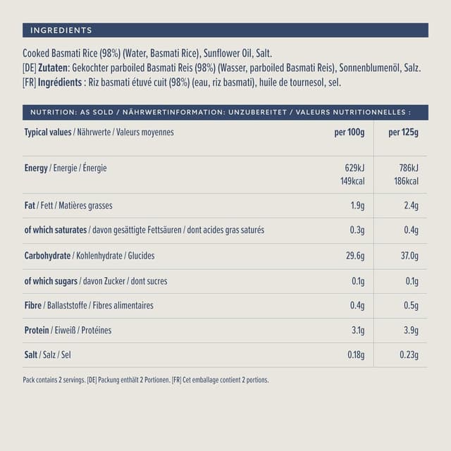 Thumbnail 1 de By Amazon Basmati Reis 250 g