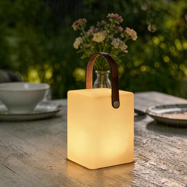 Thumbnail 6 de MALUX Akku LED Outdoor-Tischlampe mit Fernbedienung