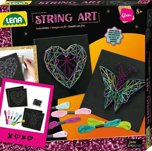 Detalle de Lena 42650 String Art Kinder Bastelset