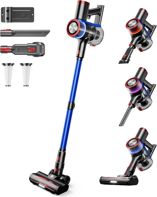 Detalle de NADALY Cordless Vacuum 550W, 65 Mins 🧹