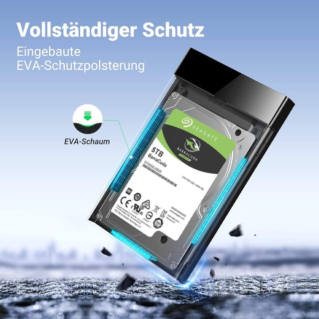 Detalle 2 de UGREEN externes SSD Gehäuse 2,5 Zoll