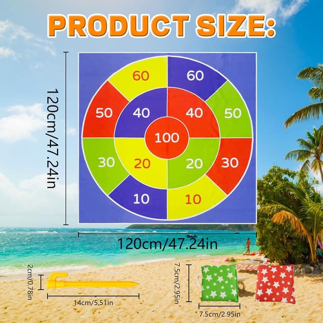 Detalle 2 de Safe Throwing Game Bean Bag Toss Mat