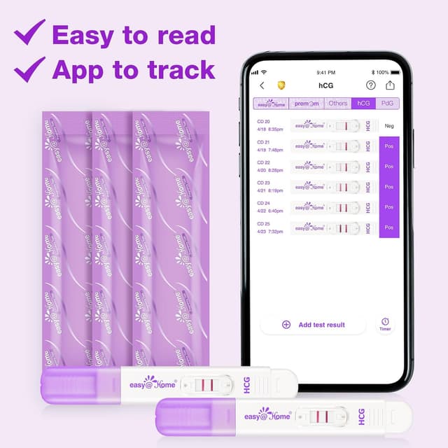 Thumbnail 6 de Easy@Home 5x Pregnancy Test 10 mIU/mL