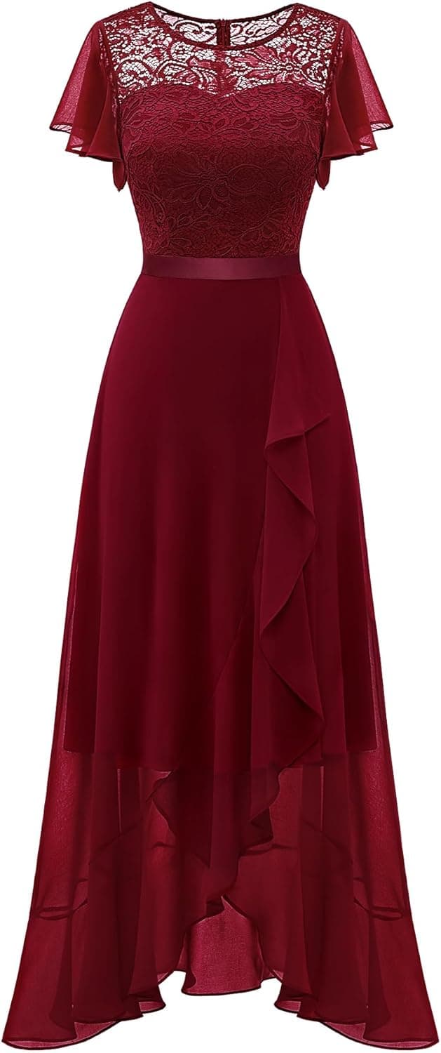 Detalle de BeryLove Formal Dresses 2025 Lace Long Prom Dress