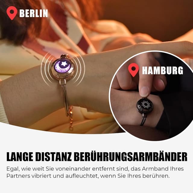 Detalle 2 de TOTWOO braccialetti coppia touch 316L